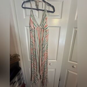 Lovestitch Multicolor Striped Maxi Dress halter